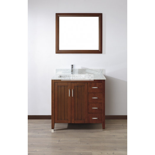 Bauhaus Bath Jacchi 36" Single Bathroom Vanity Set with Mirror AllModern