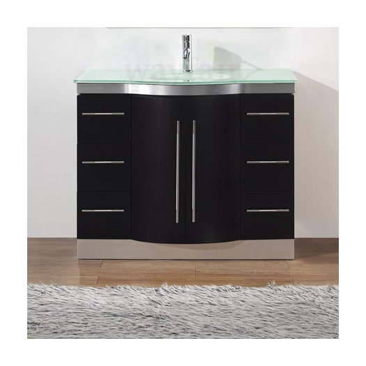 Bauhaus Bath Dinara 42" Single Bathroom Vanity Set with Mirror AllModern