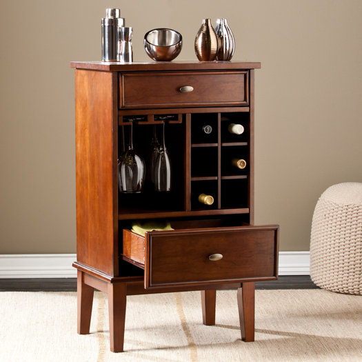 Wildon Home ® Canyon Mini Bar with Wine Storage AllModern