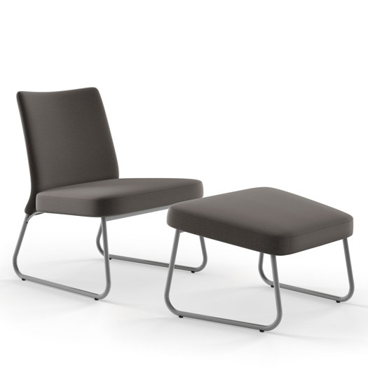 Amisco District Side Chair and Ottoman AllModern