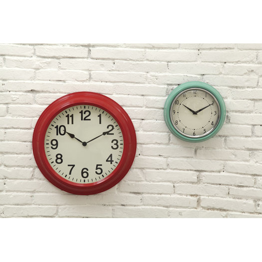 Creative CoOp Urban Homestead 9.45" Wall Clock AllModern