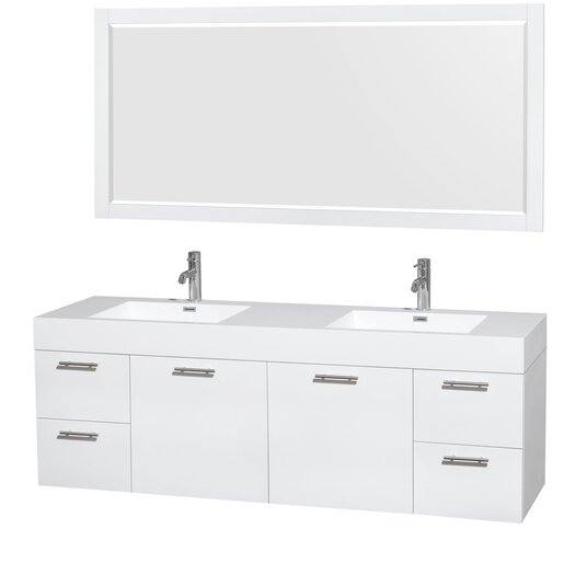 Bath Furniture   Fixtures  Double Bathroom Vanities Wyndham 