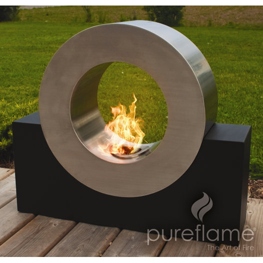 PureFlame Pureflame Stainless Steel BioEthanol Outdoor Fireplace