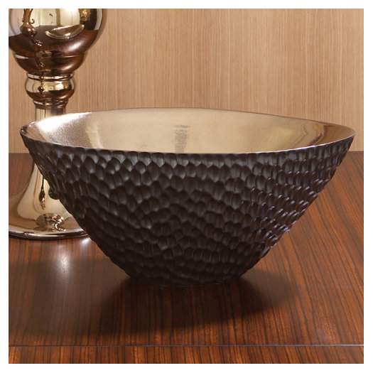 Global Views Chiseled Oval Decorative Bowl AllModern