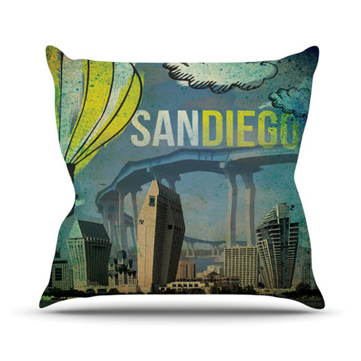KESS InHouse San Diego Polyester Throw Pillow AllModern