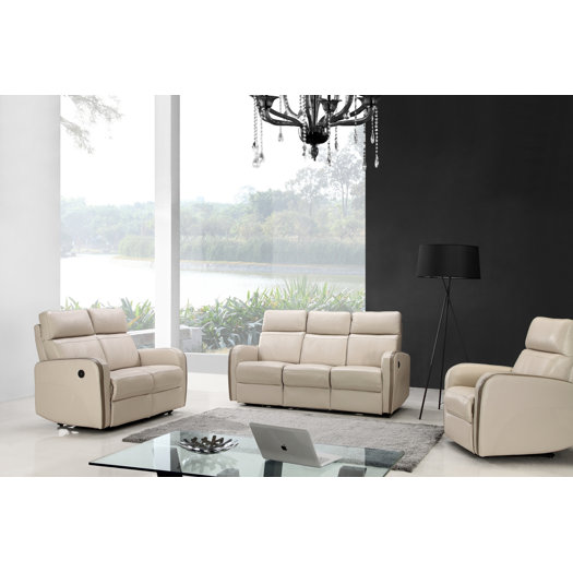 Creative Furniture Argentina Power Leather Reclining Sofa AllModern