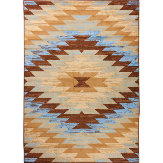 Well Woven Miami Alamo Southwestern Blue Area Rug AllModern