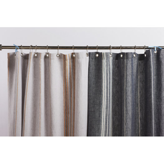 Coyuchi Rustic Linen Shower Curtain AllModern
