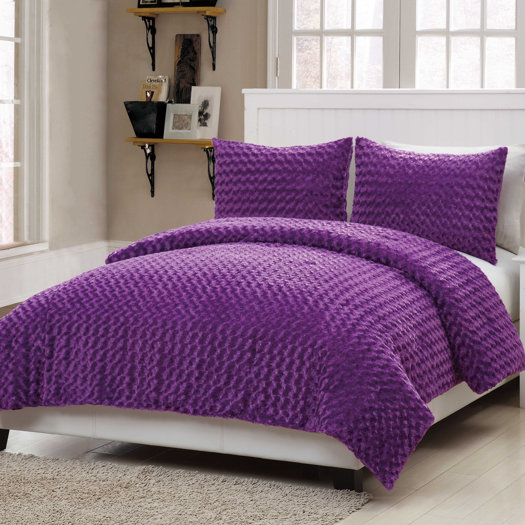 vcny rose fur comforter set allmodern vcny rose fur comforter set allmodern