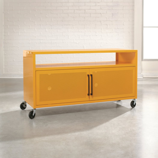 Sauder Soft Modern TV Stand in Yellow AllModern