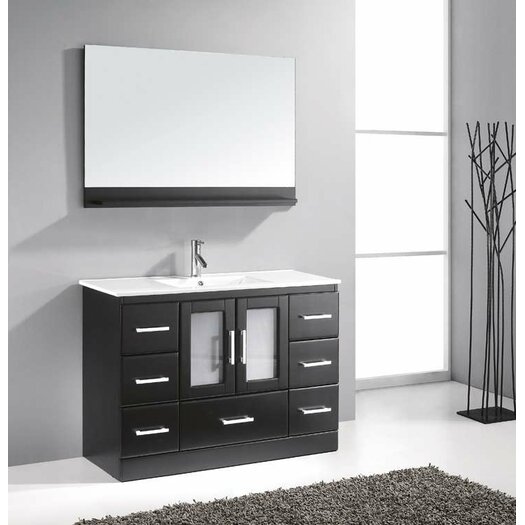  47.5quot; Single Bathroom Vanity Set with Ceramic and Mirror  AllModern