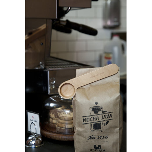 Kikkerland Wood Coffee Scoop and Clip AllModern