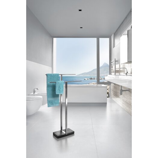 Blomus Menoto Freestanding Stainless Steel Polished Towel Stand Allmodern