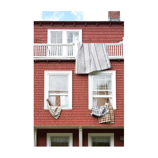 Dash and Albert Rugs Woven Nimes Ticking Khaki Area Rug AllModern