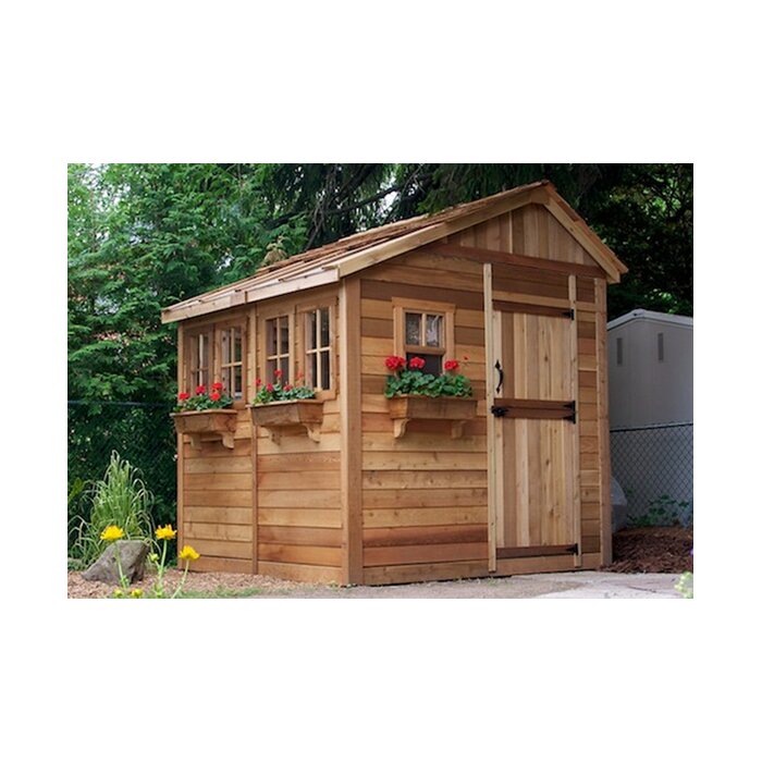 Sunshed 8 Ft W X 12 Ft D Wood Garden Shed Wayfair