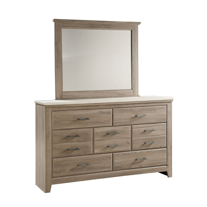 7 Drawer Dresser with Mirror Wayfair