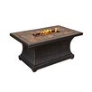 havana low rectangle fire pit table