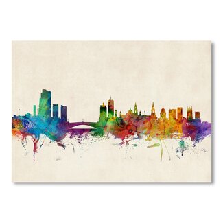 Americanflat Leeds England Skyline Wall Mural  Wayfair