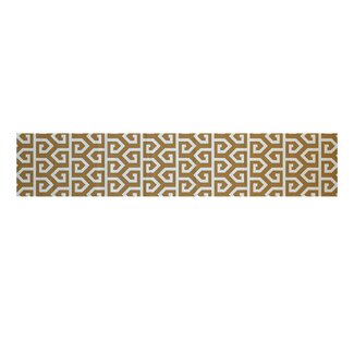 delivery runner area table Keyed Print Gold Area Rug Geometric Up design  by