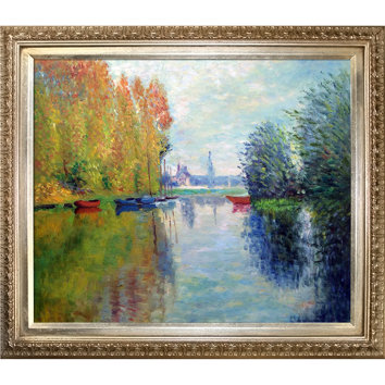 autumn on the seine argenteuil by 20 x 24 oil painting on canvas hand painted oil reproduction of a famous claude monet painting, autumn on the seine at argenteuil the original masterpiece. autumn on the seine argenteuil by 20 x 24 oil painting on canvas hand painted oil reproduction of a famous claude monet painting, autumn on the seine at argenteuil the original masterpiece.