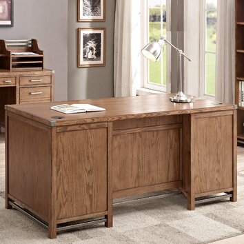Arcadia Double Pedestal Desk | Wayfair