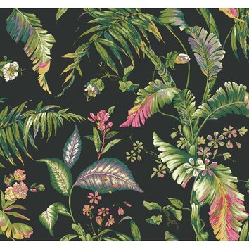 Ashford Tropics Fiji Garden 27' x 27" Floral and Botanical Wallpaper 