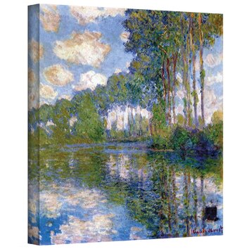 'Trees' by Claude Monet Painting Print on Canvas | Wayfair