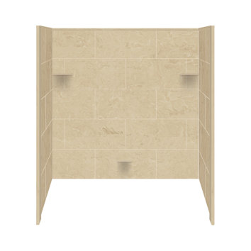 Samson Solid Surface Three Panel Shower Wall Kit & Reviews ...