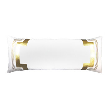 NECTARmodern Embroidered Long Linen Lumbar Pillow AllModern