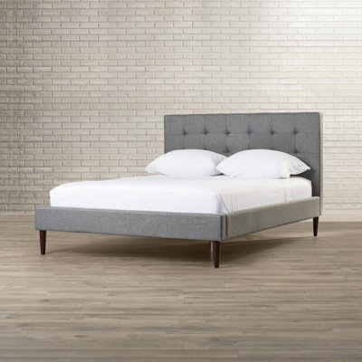 upholstered platform queen bed brayden studio