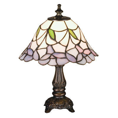 Meyda Tiffany Tiffany 11.5" H Mini Table Lamp with Bell ...
