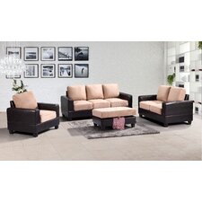 Modern Faux Leather Living Room Sets | AllModern