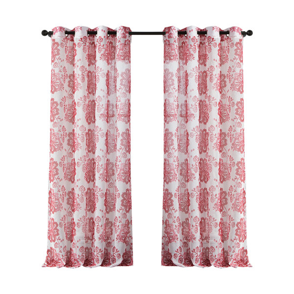 Floral Grommet Curtain Panel Joss & Main