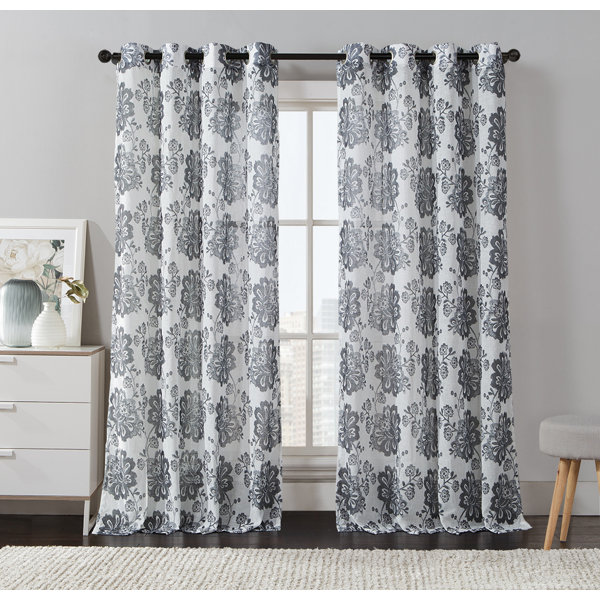 Floral Grommet Curtain Panel Joss & Main