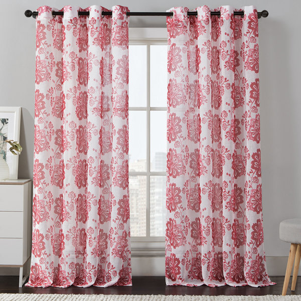 Floral Grommet Curtain Panel Joss & Main