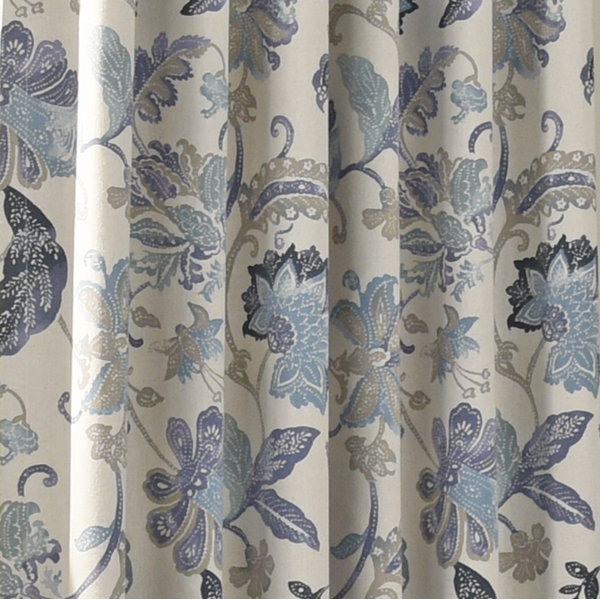 Floral Thermal Blackout Rod Pocket Curtain Panel | Joss & Main