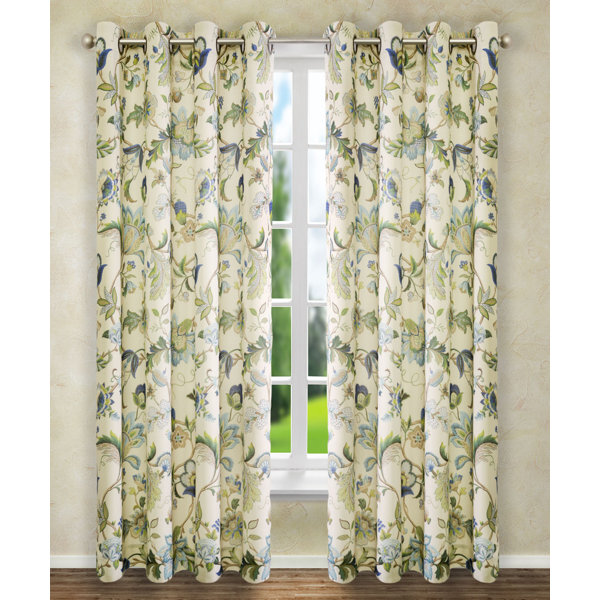 Floral Grommet Curtain Panel Joss & Main