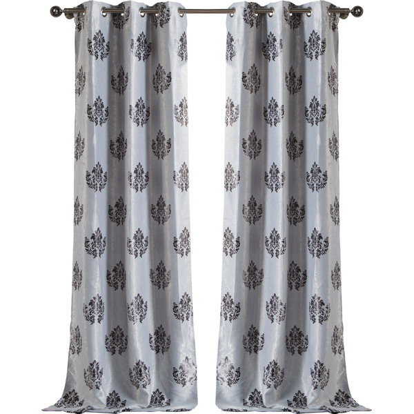 Damask Blackout Grommet Curtain Panel Joss & Main