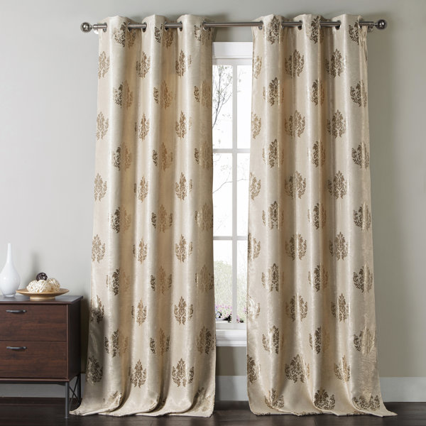 Damask Blackout Grommet Curtain Panel Joss & Main
