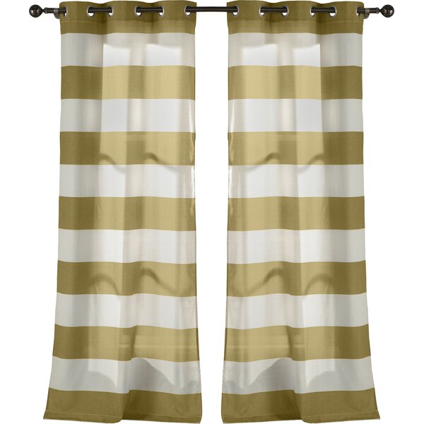 Cabana Stripe Grommet Curtain Panel | Joss & Main