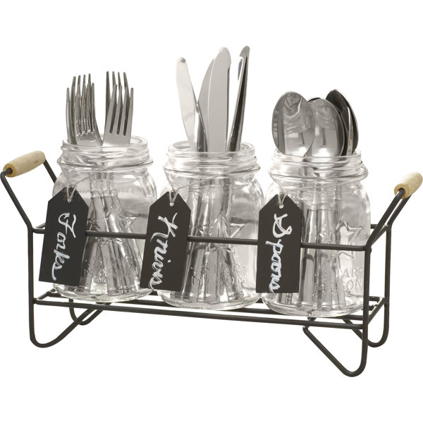 Birch Lane Winthrop 4 Piece Flatware Caddy Set Birch Lane