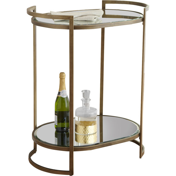 Glen Mirrored Bar Cart Joss & Main