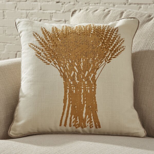 Download Birch Lane Wheat Bundle Embroidered Pillow Cover | Birch Lane