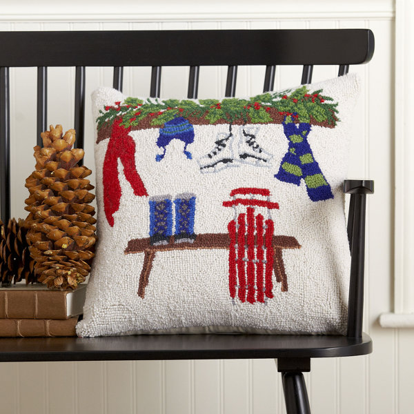 Birch Lane Winter Fun Hooked Pillow Birch Lane
