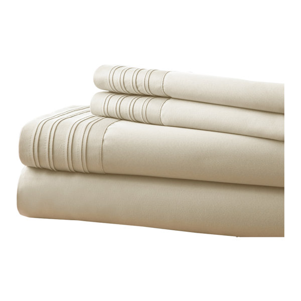4Piece Pleated 1000 Thread Count Sheet Set Joss & Main
