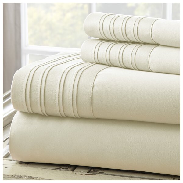 4Piece Pleated 1000 Thread Count Sheet Set Joss & Main