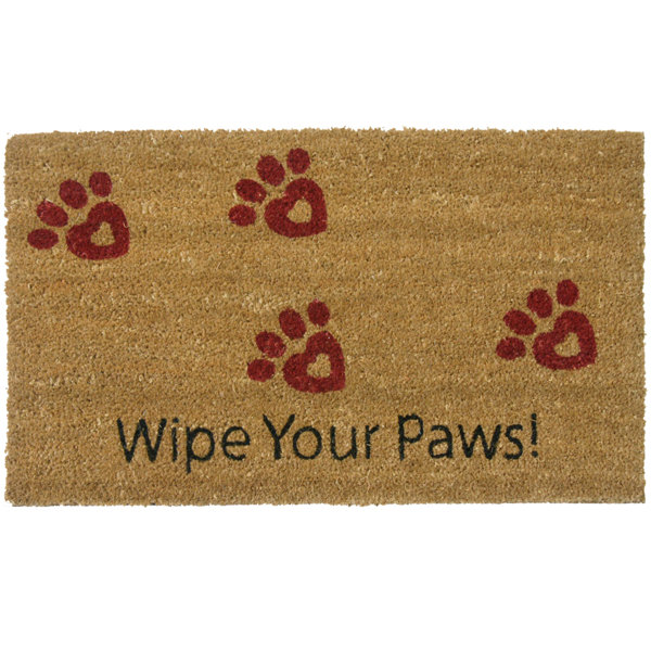 Wipe Your Paws Doormat Joss & Main
