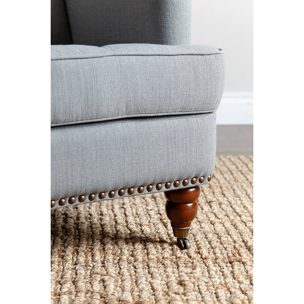 Misha Tufted Arm Chair in Green Grey Joss & Main