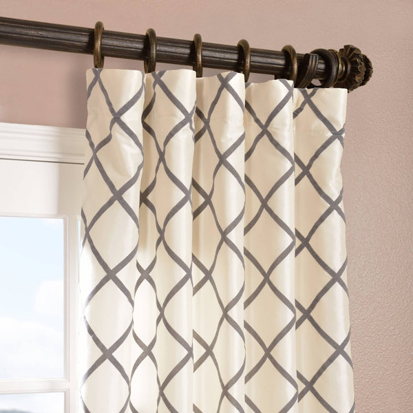 Lattice Rod Pocket Curtain Panel Joss & Main