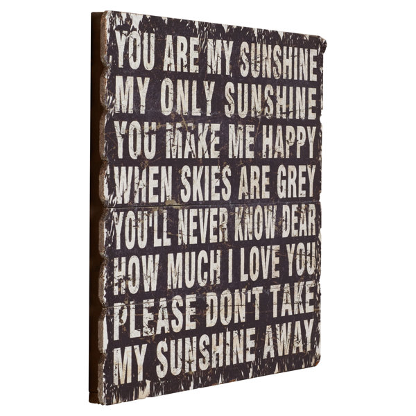 You Are My Sunshine Wall Decor Joss & Main